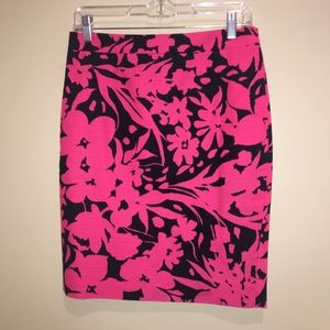 J. Crew Factory Flower No. 2 Pencil Skirt