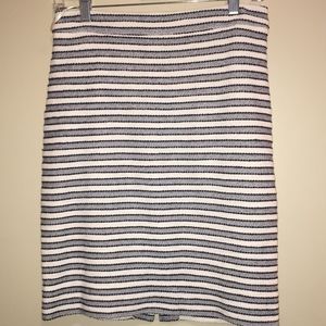 J. Crew Factory Striped Stretch No. 2 Pencil Skirt