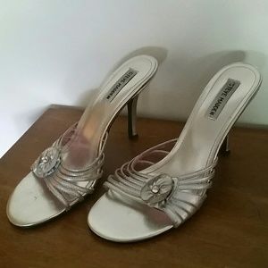 Steve Madden silver heels