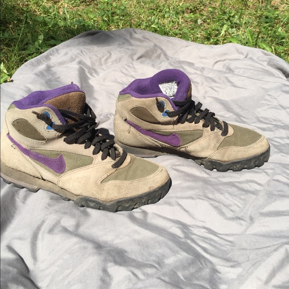 green and purple nikes