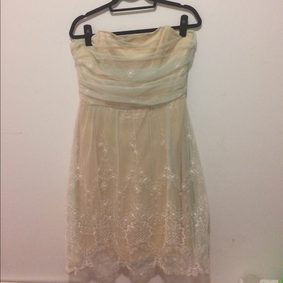 Shoshanna strapless dress with lace detailing - Picture 1 of 4