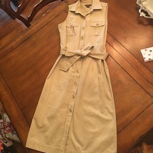 Banana Republic Khaki Belted Dress - size 10