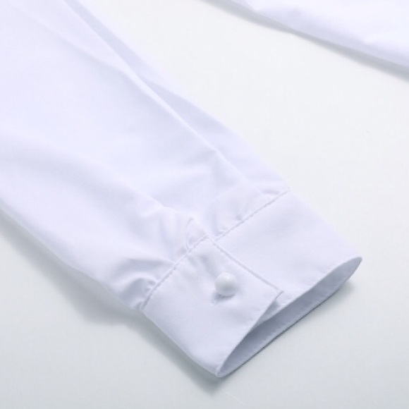 RESTOCKING New Item-White Button Down Blouse - Picture 8 of 8