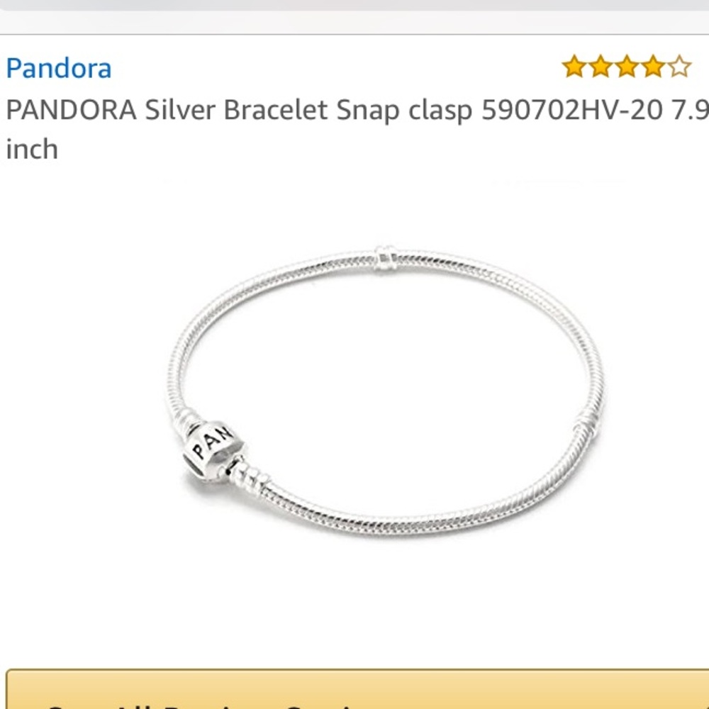 Original pandora bracelet with package and bag