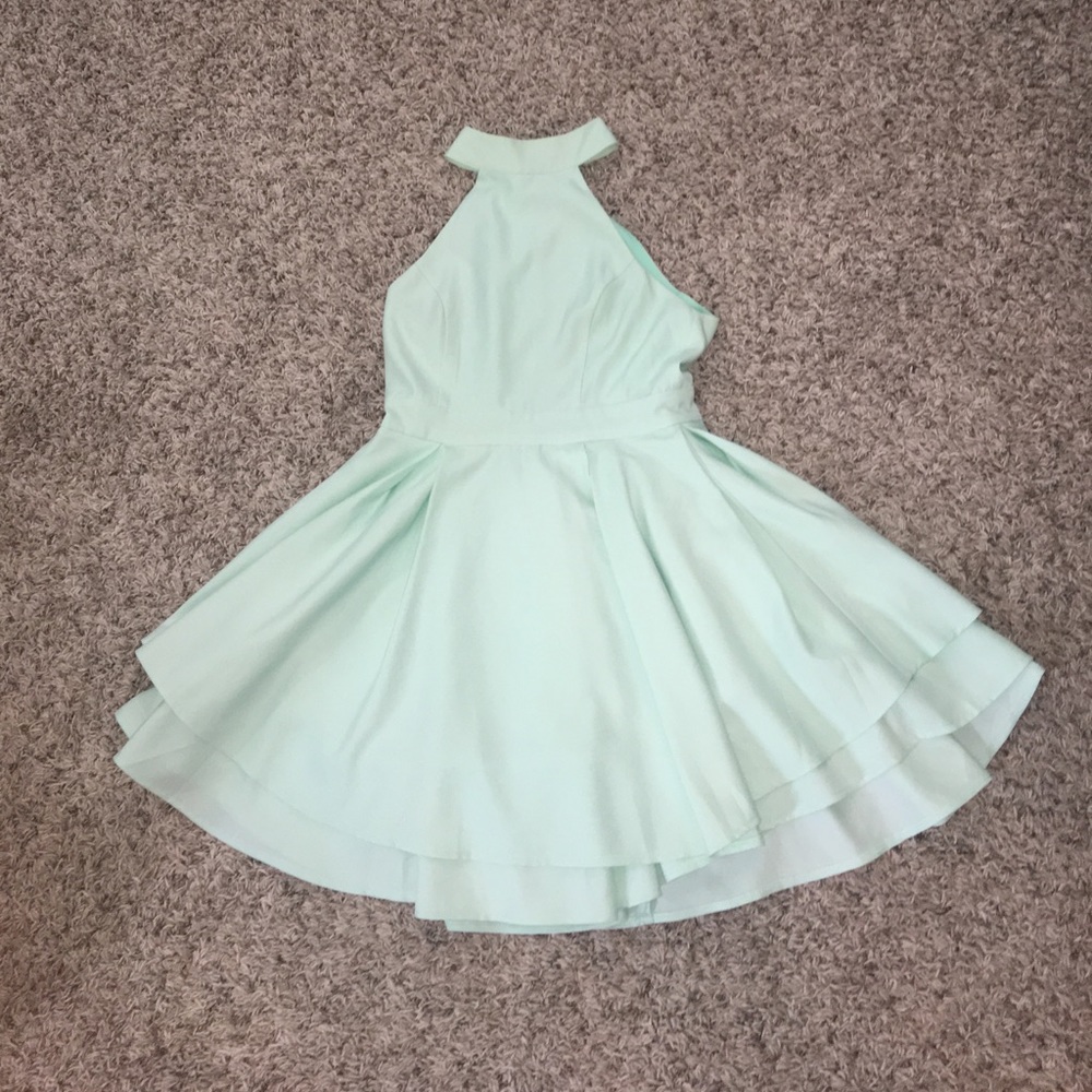 Mint green dress