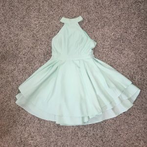 Mint green dress