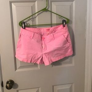 Pink jean shorts
