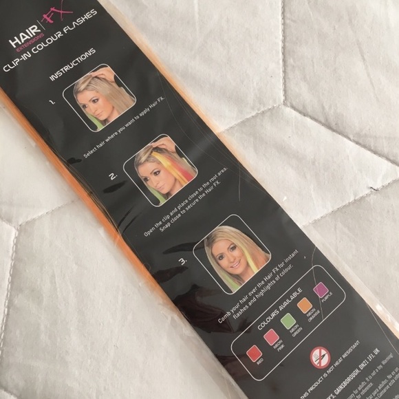 5 FOR $25 Orange Hair Extensions - Picture 2 of 3