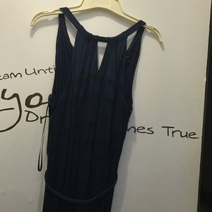 Ann Taylor Navy Blue Maxi Dress