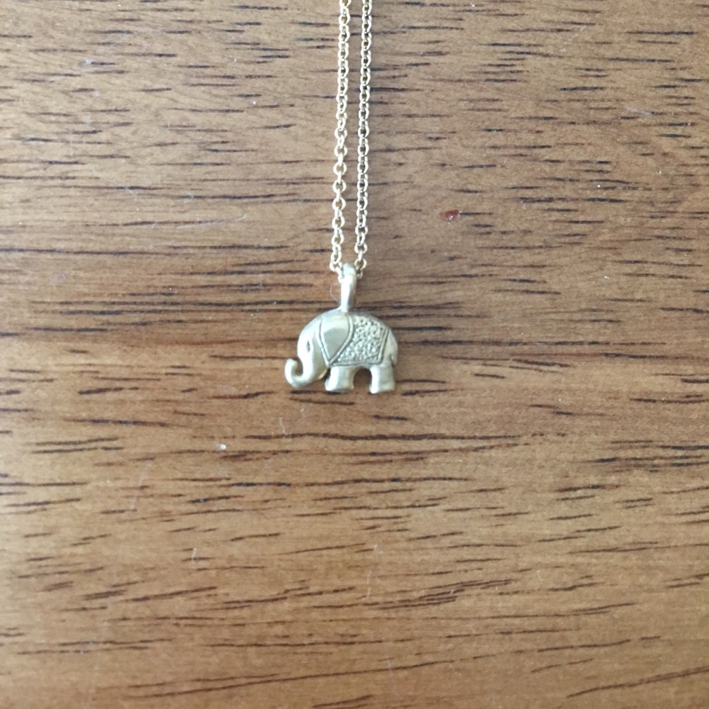 Nordstrom gold Elephant necklace
