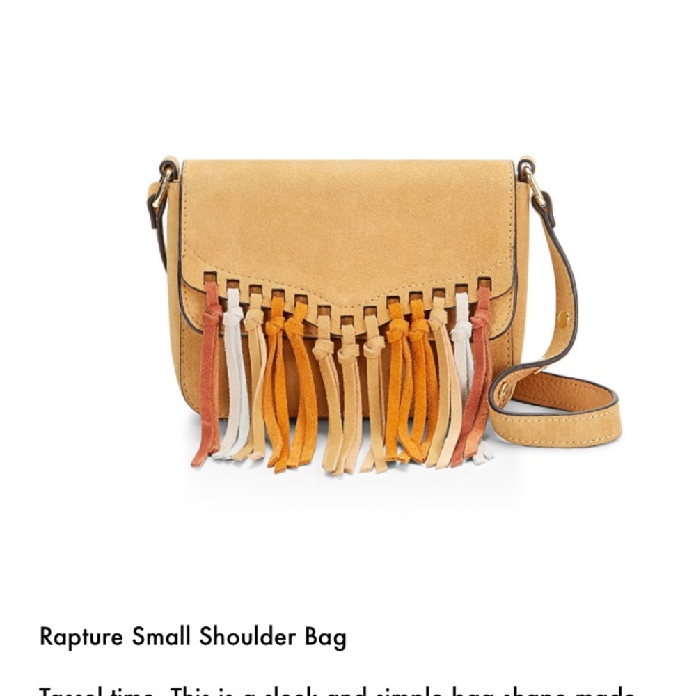Rebecca Minkoff rapture  crossbody suede NWT - Picture 2 of 5