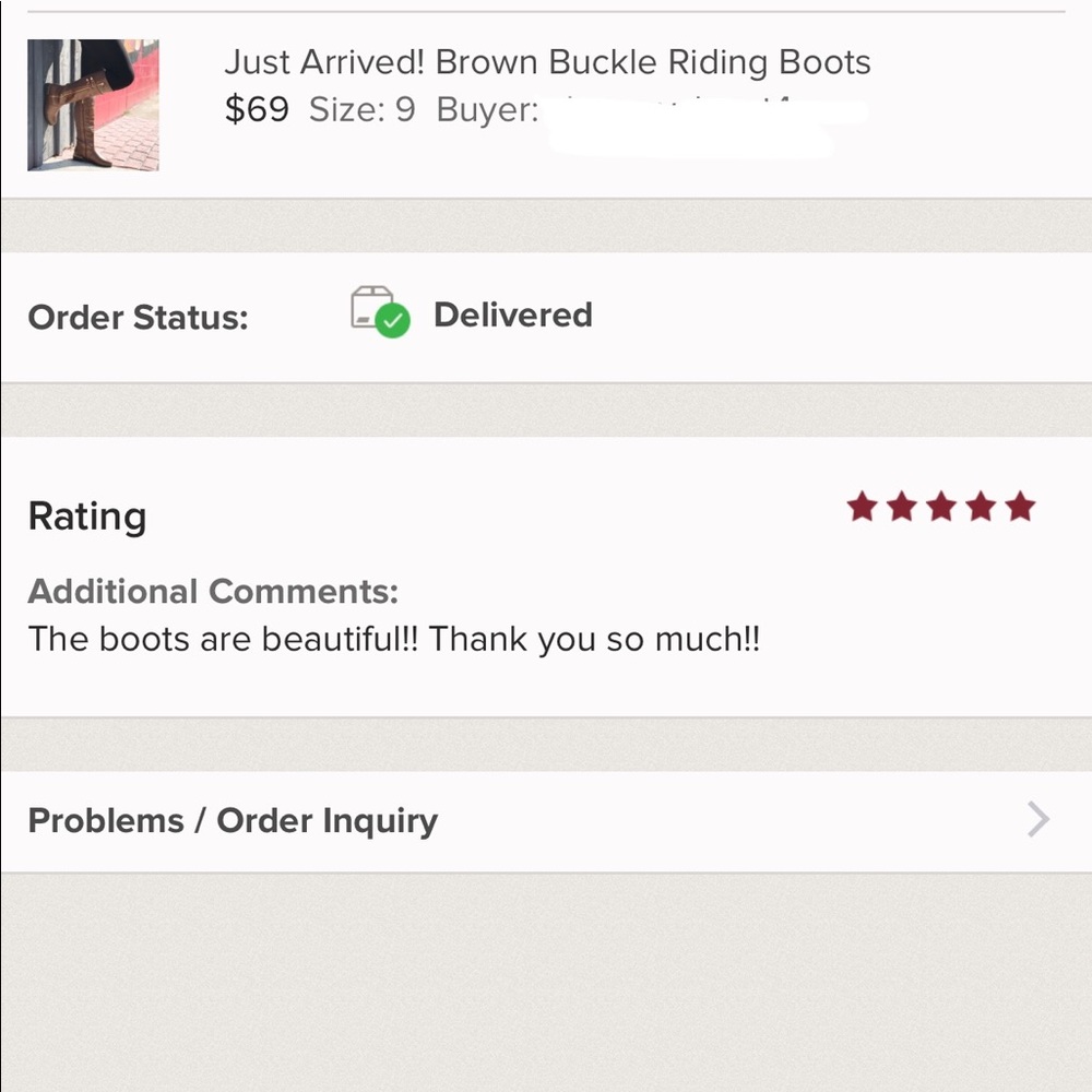 Almost Gone Sale! Brown Buckle Riding Boots - Picture 2 of 6
