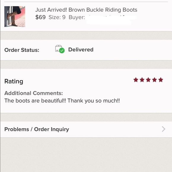 Almost Gone Sale! Brown Buckle Riding Boots - Picture 2 of 6