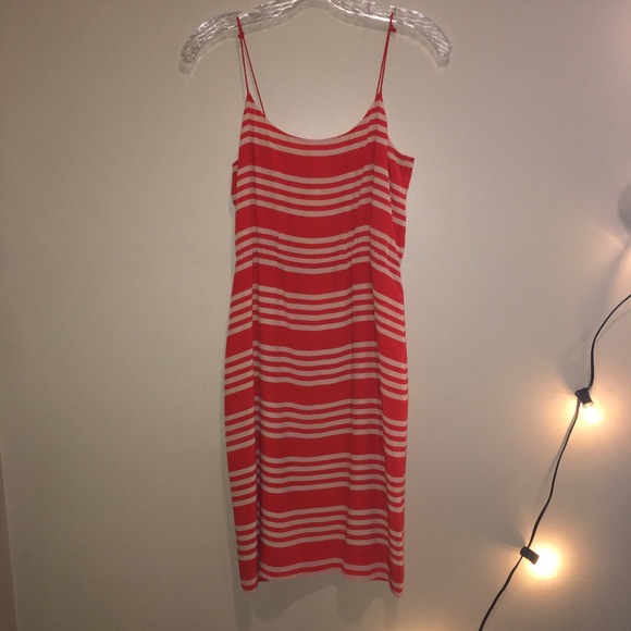 J.Crew Silk Striped Blouson Dress - Picture 2 of 6