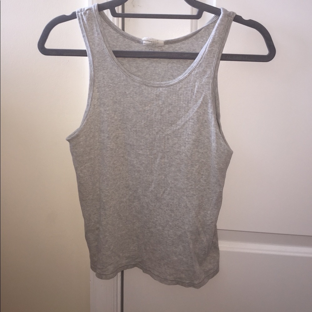 grey Calvin Klein cotton tank top