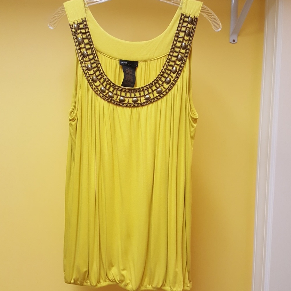 Grace Elements beaded top size L