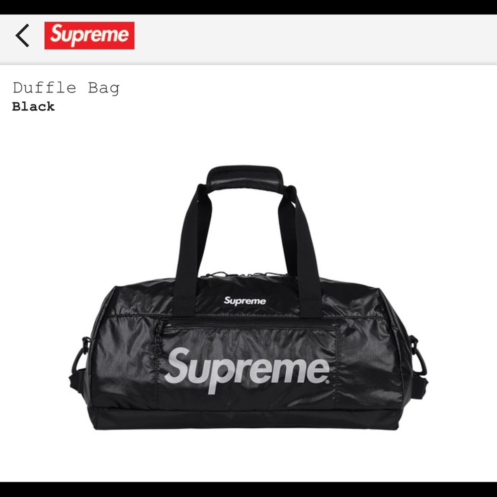 Supreme duffel bag fall/winter '17