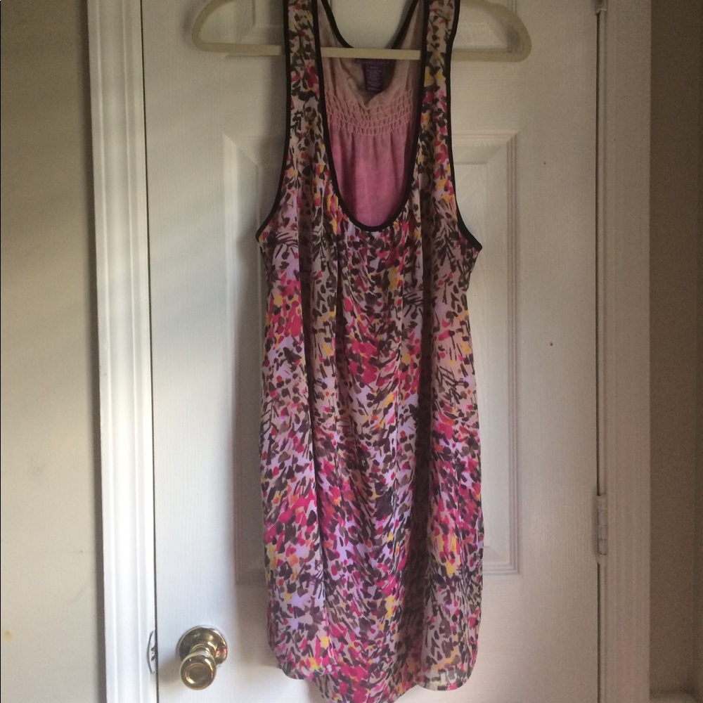 Leopard print multicolored tank tunic!