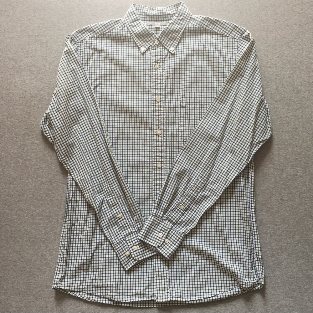 🔥: Uniqlo • Purple/Green • Check • Shirt