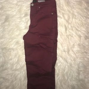 Maroon jeans