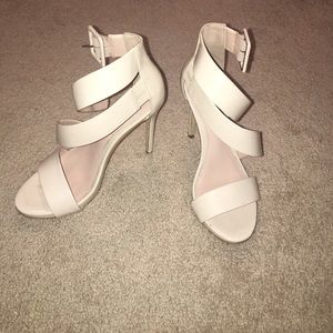 Aldo. Blush-pink, strappy heel