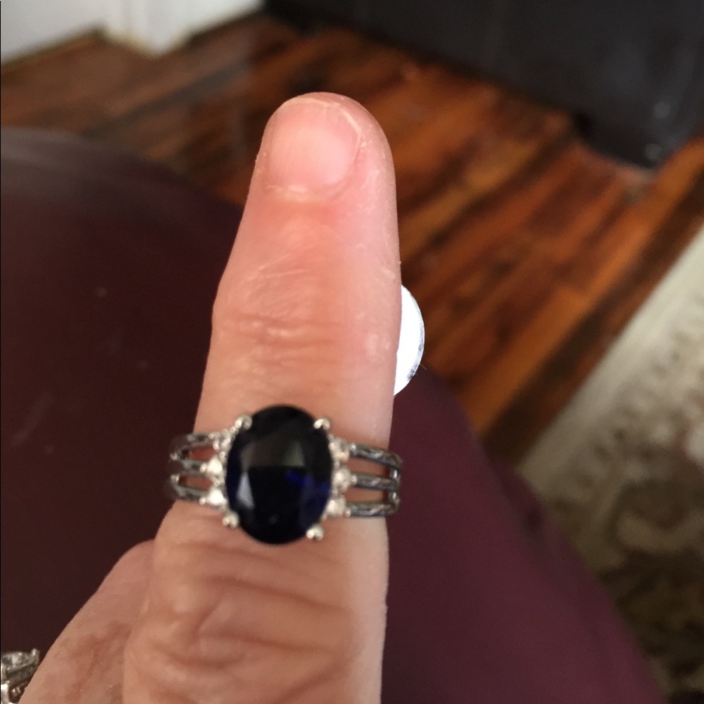 REDUCED-SS 925 Blue Sapphire Ring