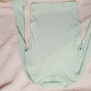 ADORABLE mint green cropped sweater