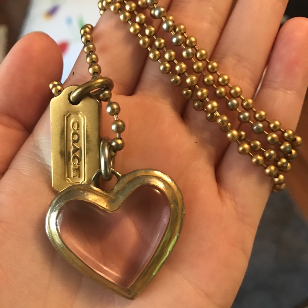 Coach Heart Pendant