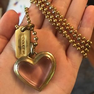 Coach Heart Pendant
