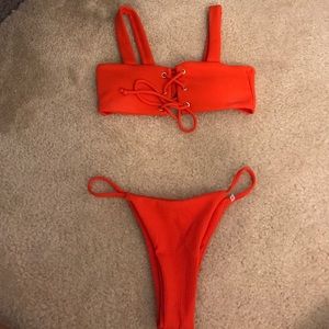 Red Zaful Bikini