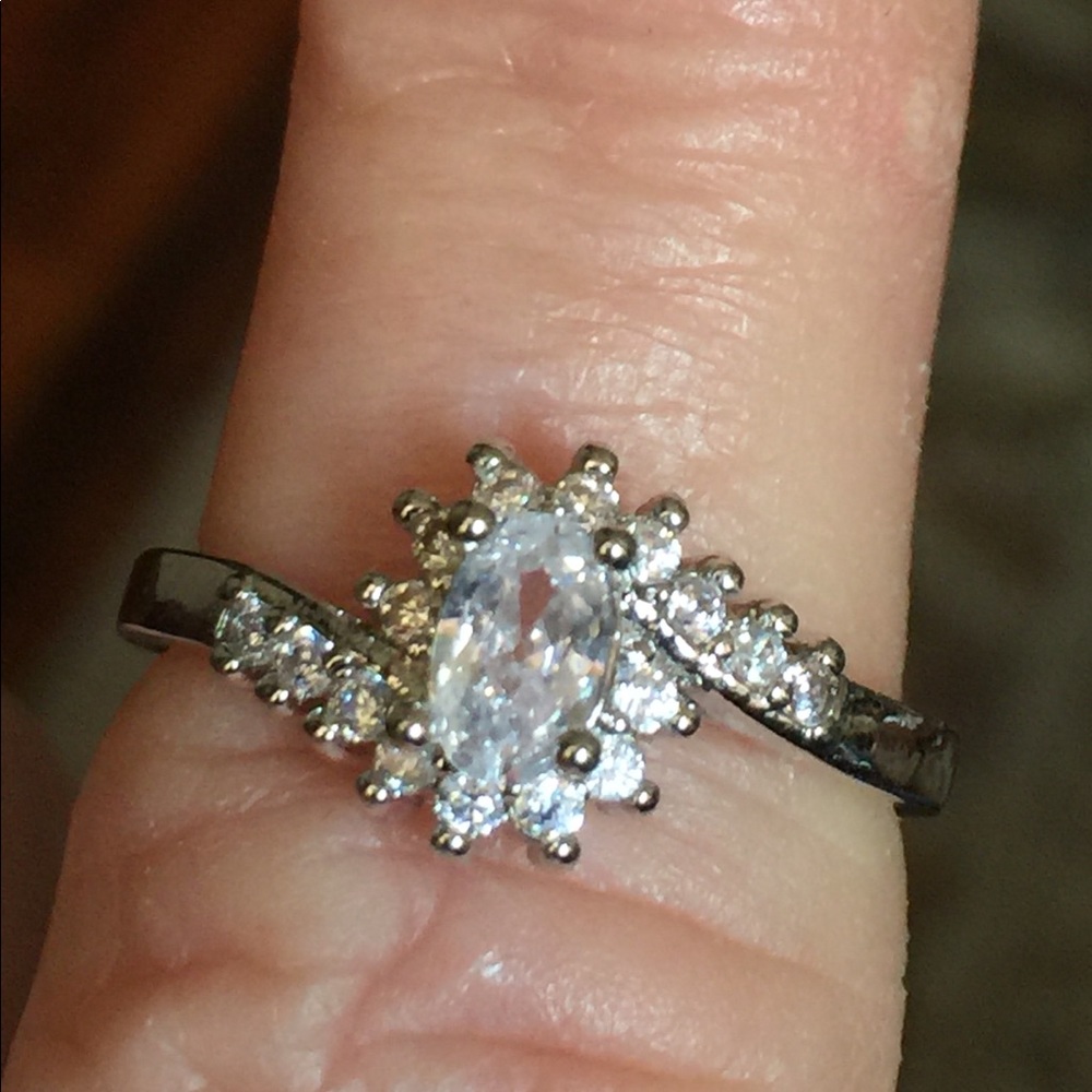 REDUCED-SS 925 White Topaz Ring