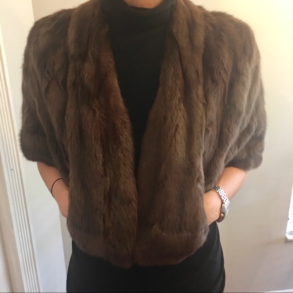 Jackets & Blazers - 100% real fur shawl