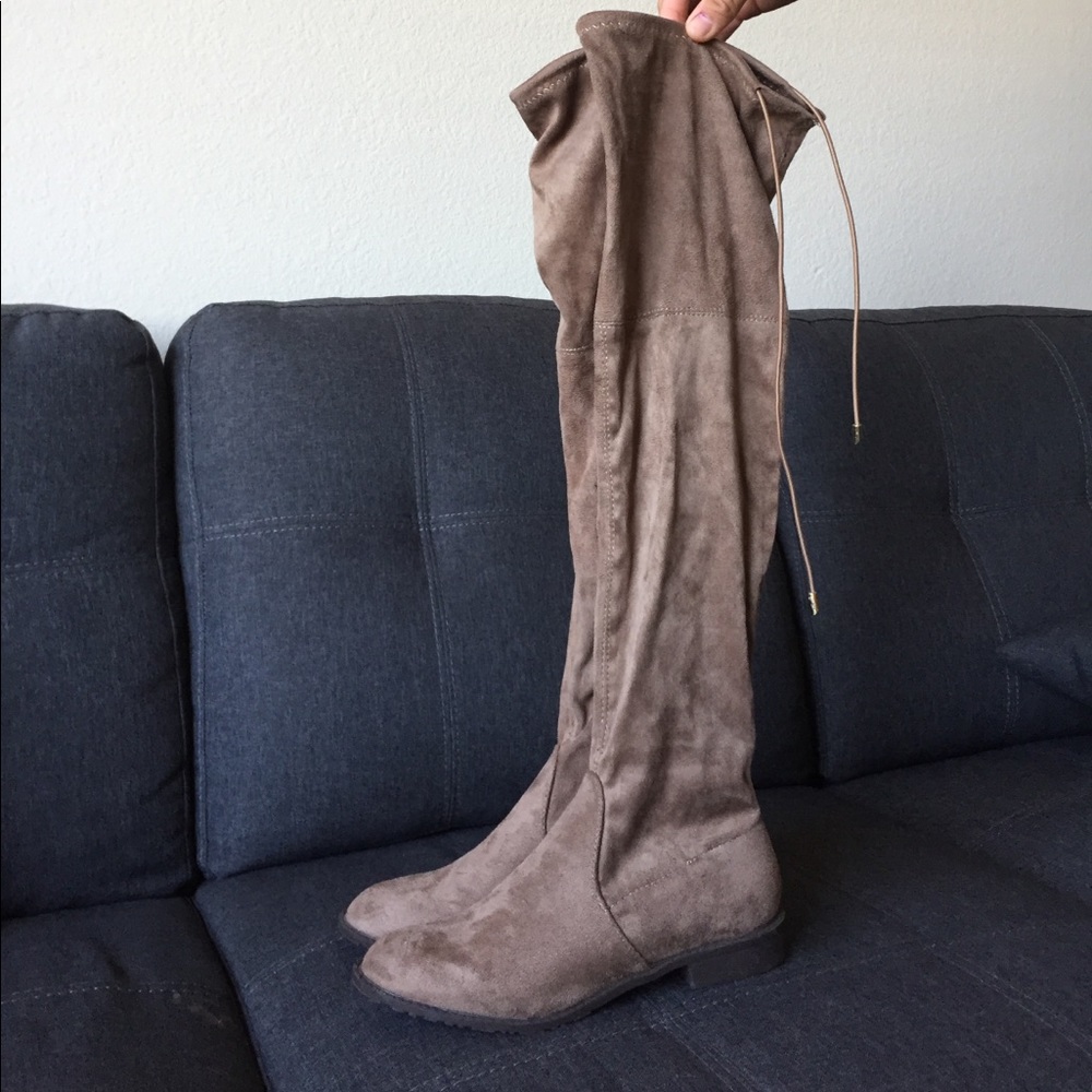 Brown Thigh High Boots