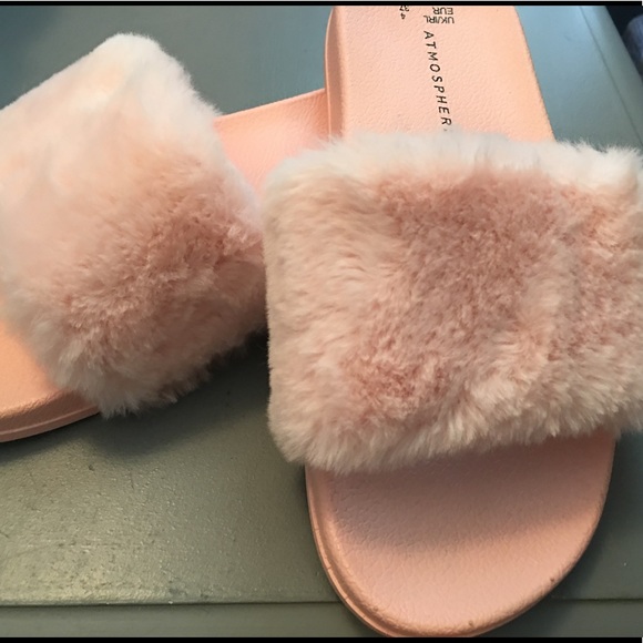 Fluffy flip flops primark Clearance