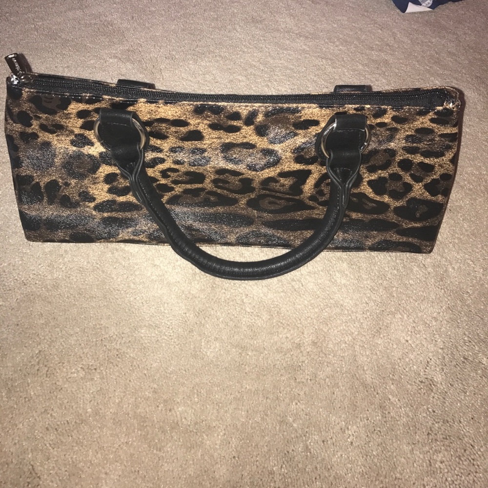 Leopard print insulated wine bottle bag