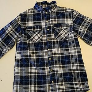 Cat & Jack flannel button jacket boys size xl (16)