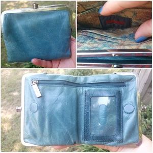 Teal Hobo International Wallet
