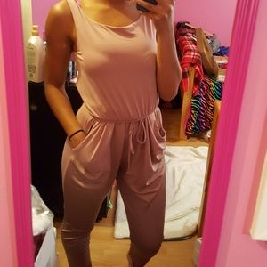 Fashion Nova pink jumpsuit