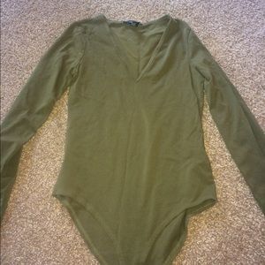 Green Longsleeve Bodysuit