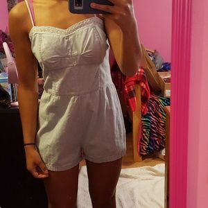 denim romper