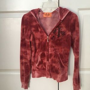 Juicy couture tie dye zip up hoodie