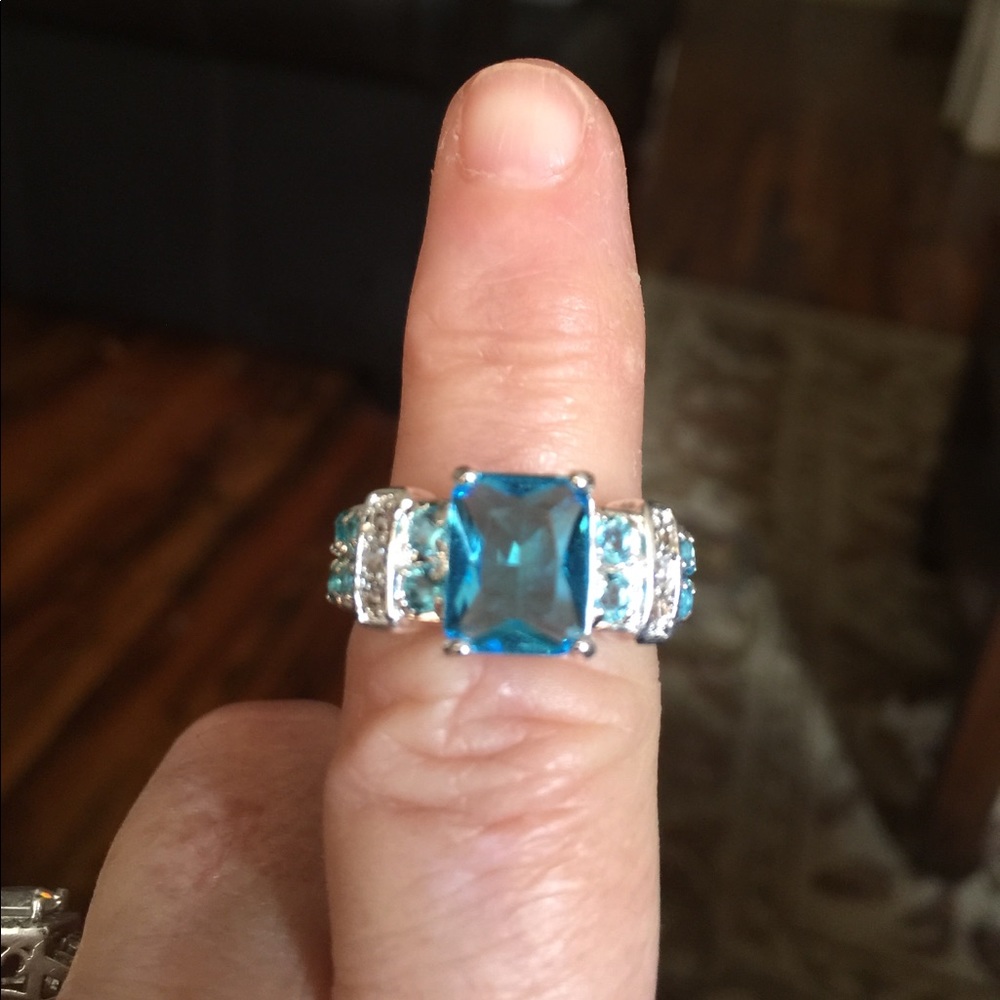 REDUCED-SS 925 Blue Topaz Ring