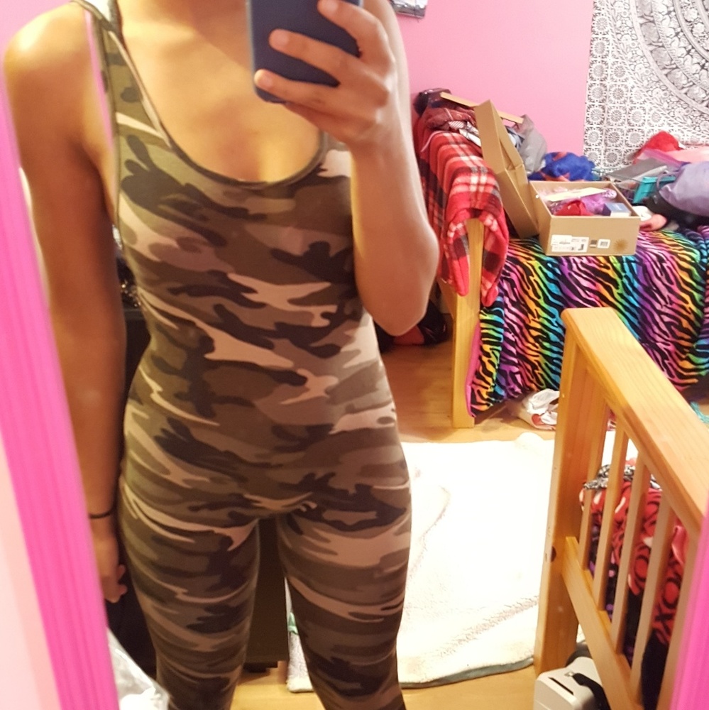 army print jumpsuit