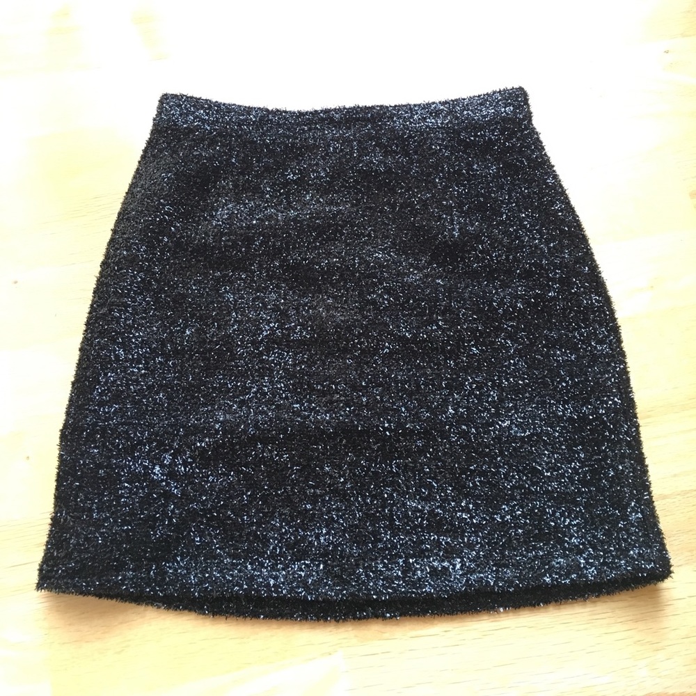Bardot shiny black skirt