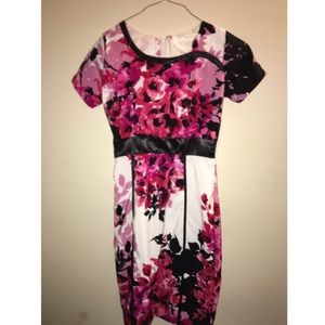 Floral custom made dress