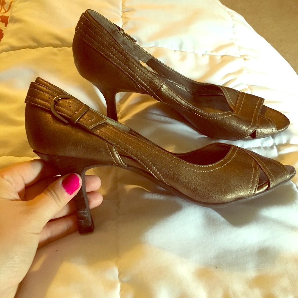 Metallic 3 inch Heels