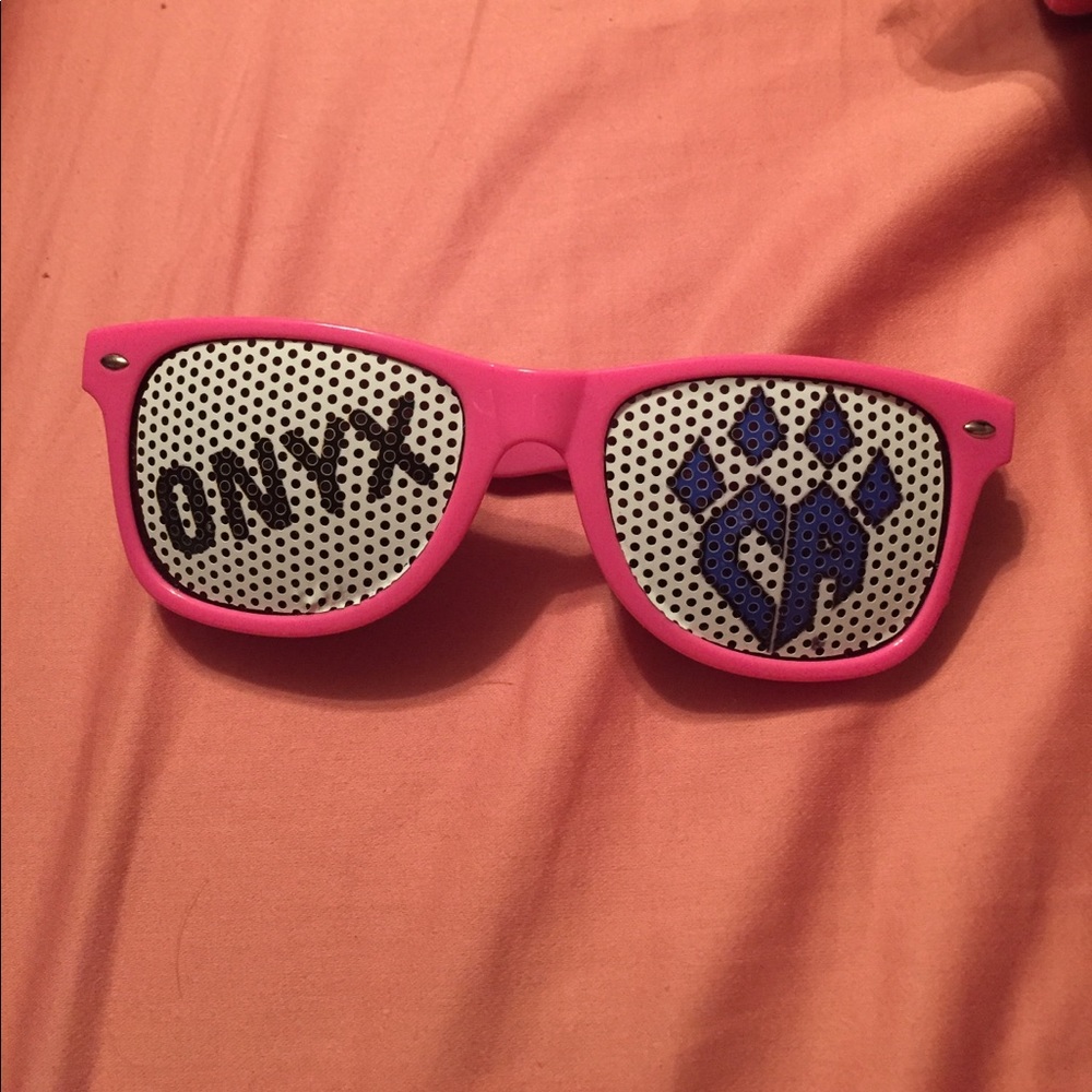 Pink Cheer Athletics onyx sunglasses