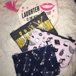 BUNDLE of 4 cosmetic bags!!!!