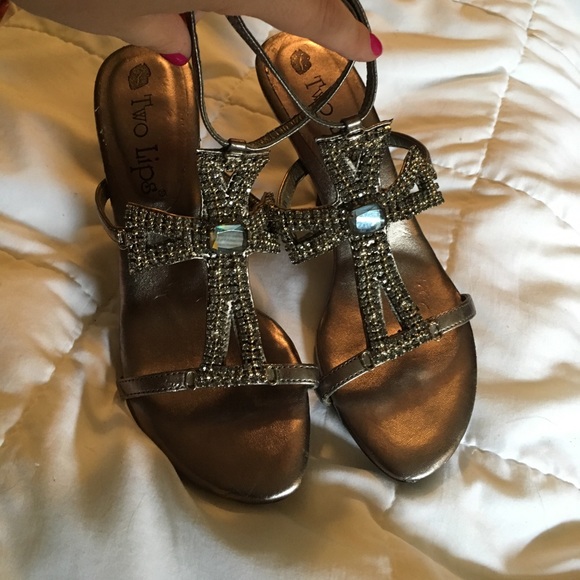 Jeweled Ankle Strap 4 inch Heels - Picture 4 of 4