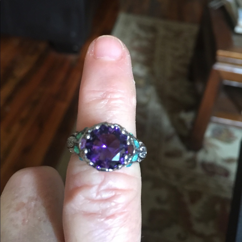 REDUCED-SS 925 Round Amethyst